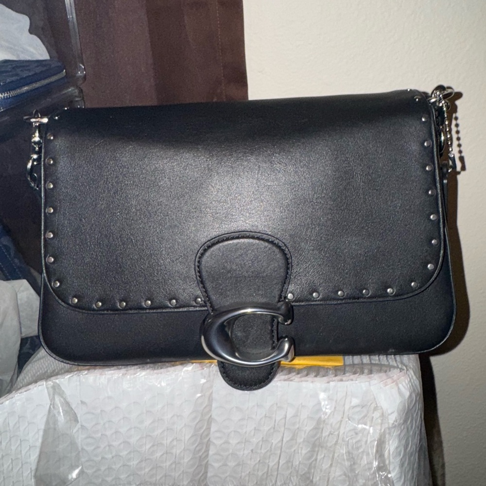 Coach soft tabby with rivets